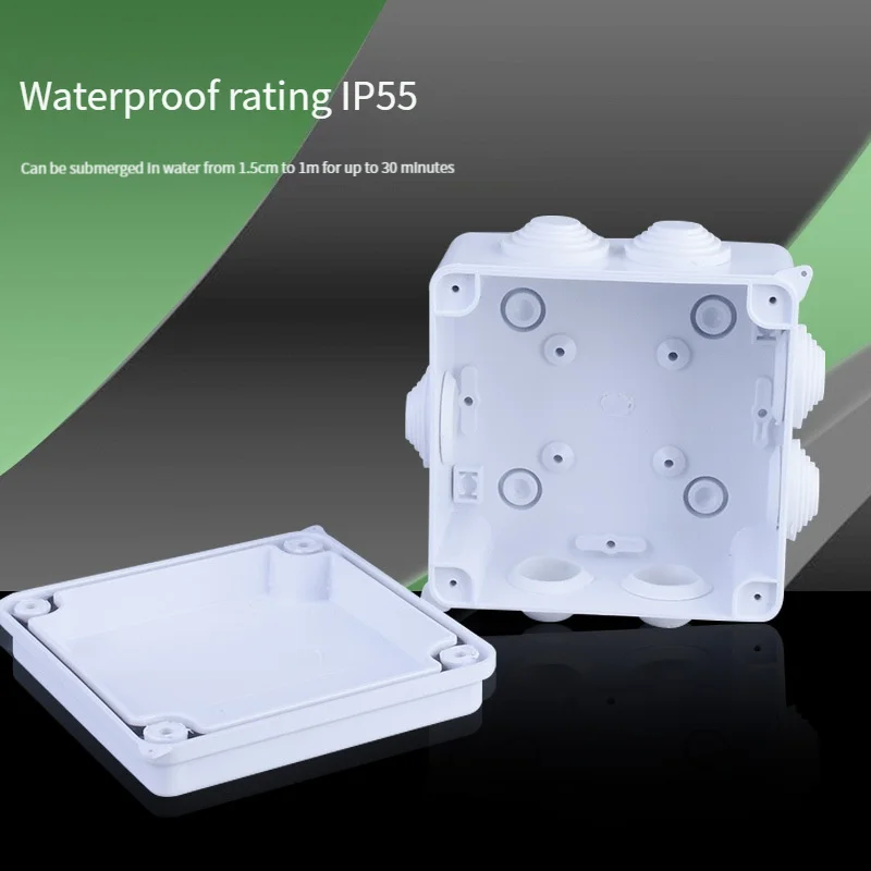 1Pcs Plastic Abs Dustproof And Waterproof Box Outdoor Three Proof Junction Box Monitoring Power Box Cable Distribution Box