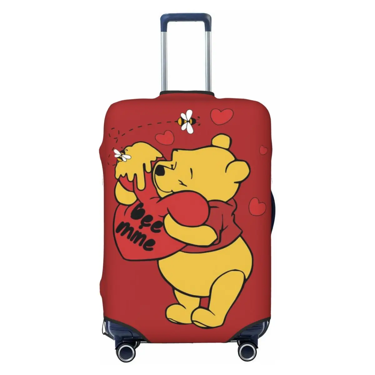 

Custom Winnie Anime The Pooh Love Suitcase Cover Dust Proof Luggage Protective Covers for 18-32 inch