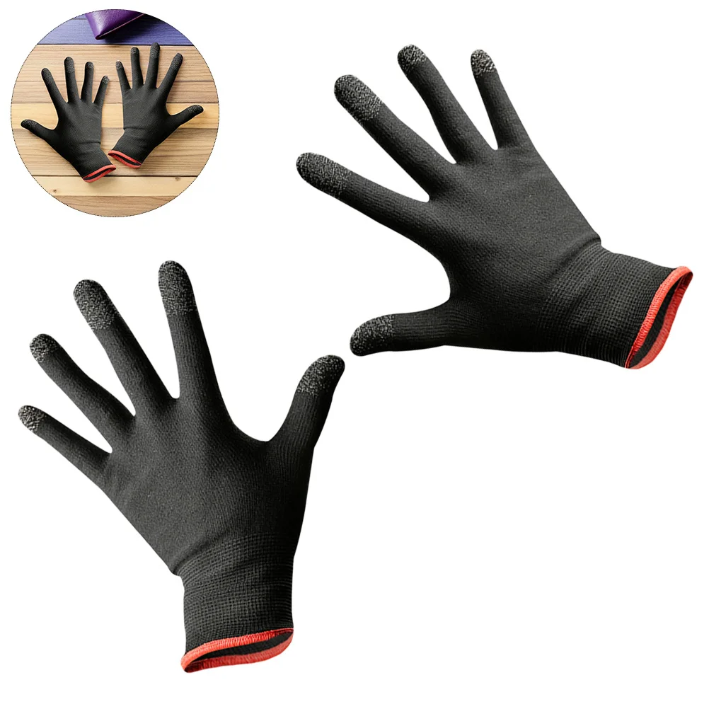 

Touch Screen Gloves Gaming Heated Fingerless Combat Breathable Comfortable Game Sleeves Work Silver Fiber Stretch Sweat