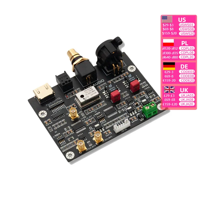 Nvarcher CDPRO2 CDM3/4/9 Turntable Digital Output Board IIS To Coaxial I2S  SPDIF PLL Clock