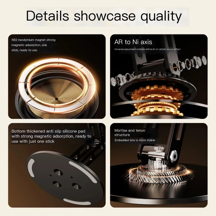 New Magnetic Cell Phone Holder Desktop Holder Wireless for Xiaomi Iphone Universal 360° Rotating Adjustable Ipad Holder