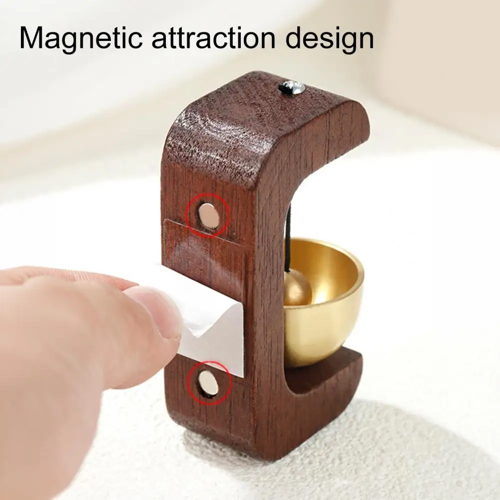 Wind Chime Decoration Magnetic Wind Chime Magnetic Shopkeepers Bell for Door Opening C-shape Wooden Door Chime for Home
