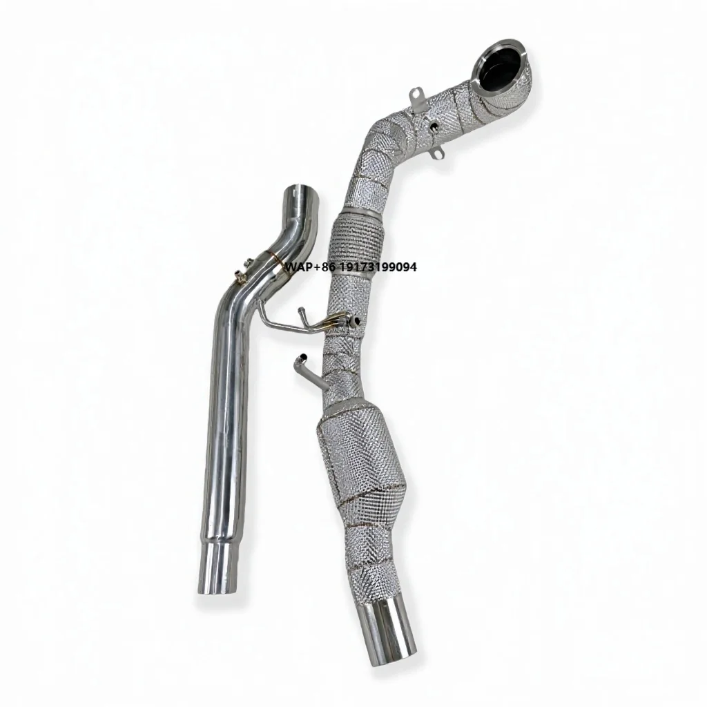 

Stainless Steel High-flow Exhaust Downspout for Q3 2.0T 2019-2024 with Insulated Catalytic Converter Performance Upgrade