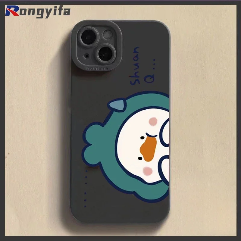 For Vivo V21 V21E V21S V20 V15 Pro Y97 Y95 Y91 Y93 Y91C V11i Y81 Y83 Y81i Y85 V9 Y71 Phone Case Cute Crocodile Duck Soft Cover