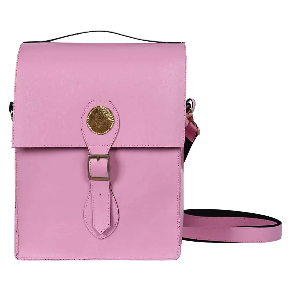 Donne Glinda Cosplay Witch Pink borsa a tracolla Movie Wiked Roleplay borsa regolabile Messenger Bag accessori per costumi di Halloween