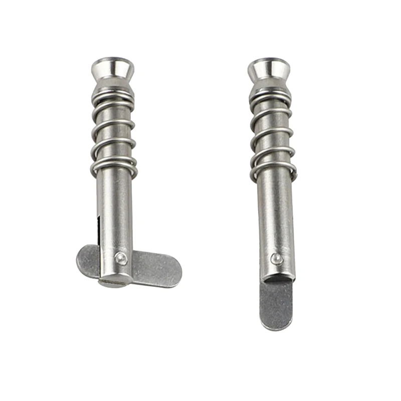 1PC Boat Bimini Top Quick Release Pin 1/4 inch 6mm with Drop Cam & Spring Marine Grade 316 Stainless Steel Boat Deck Hinge Pins.