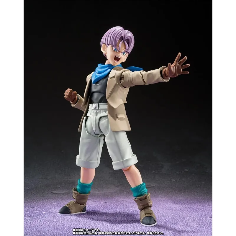 ドラゴンボールの子供向けアニメフィギュア,s.h.figuarts,トランクス,gt,dbz,shfトランクス,収集可能なおもちゃ,オリジナル,在庫あり