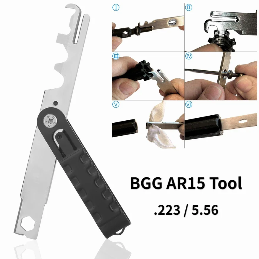 AR15 Skrobak do karabinu BCG Narzędzie do usuwania węgla 223/5.56 AVAR15S AR 15 Zestaw do czyszczenia śrub AR-15 do M16 M4
