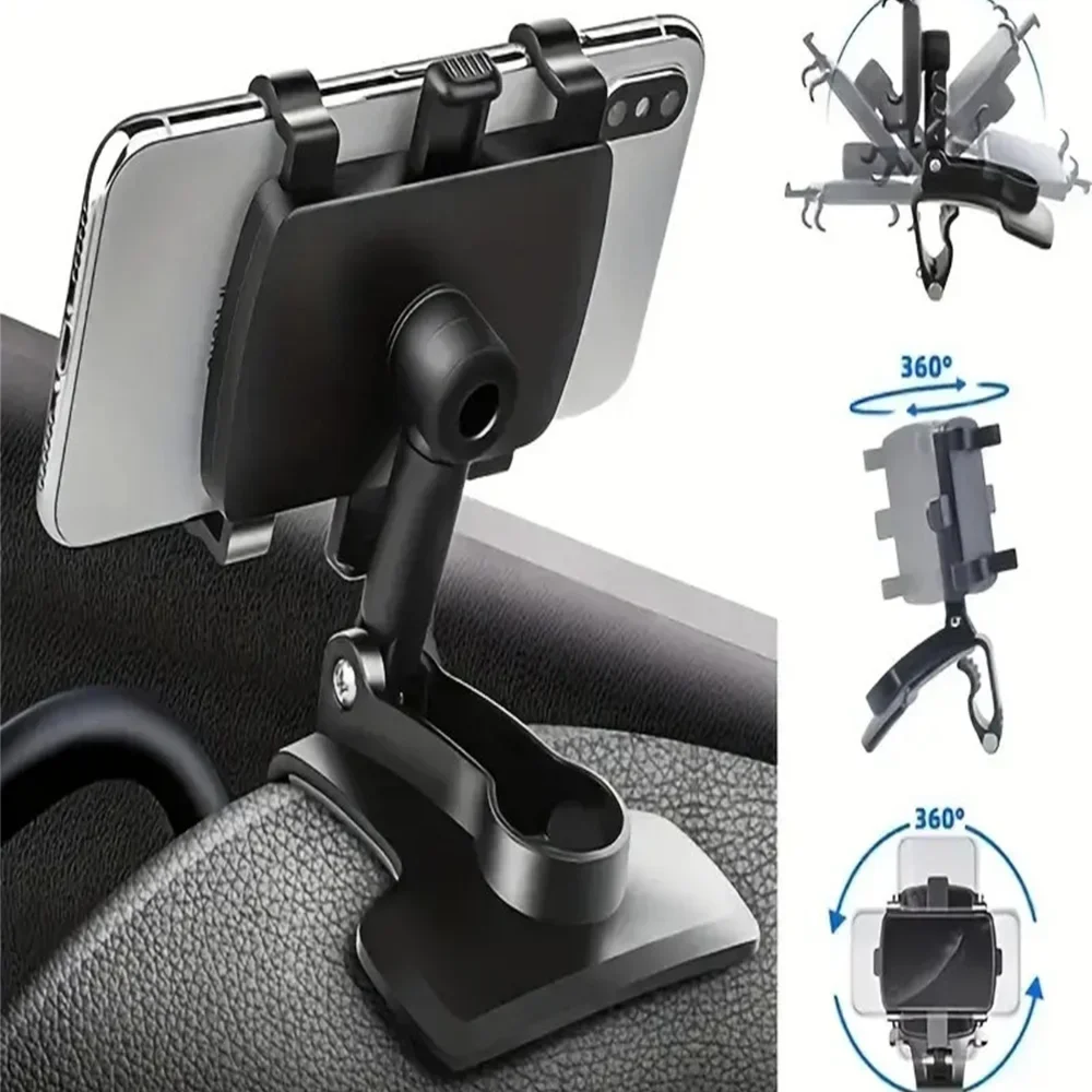 Universal Car Phone Holder Dashboard Car Clip Mount GPS Display Bracket Mobile Phone Stand For iPhone Samsung Xiaomi All Phone view 6