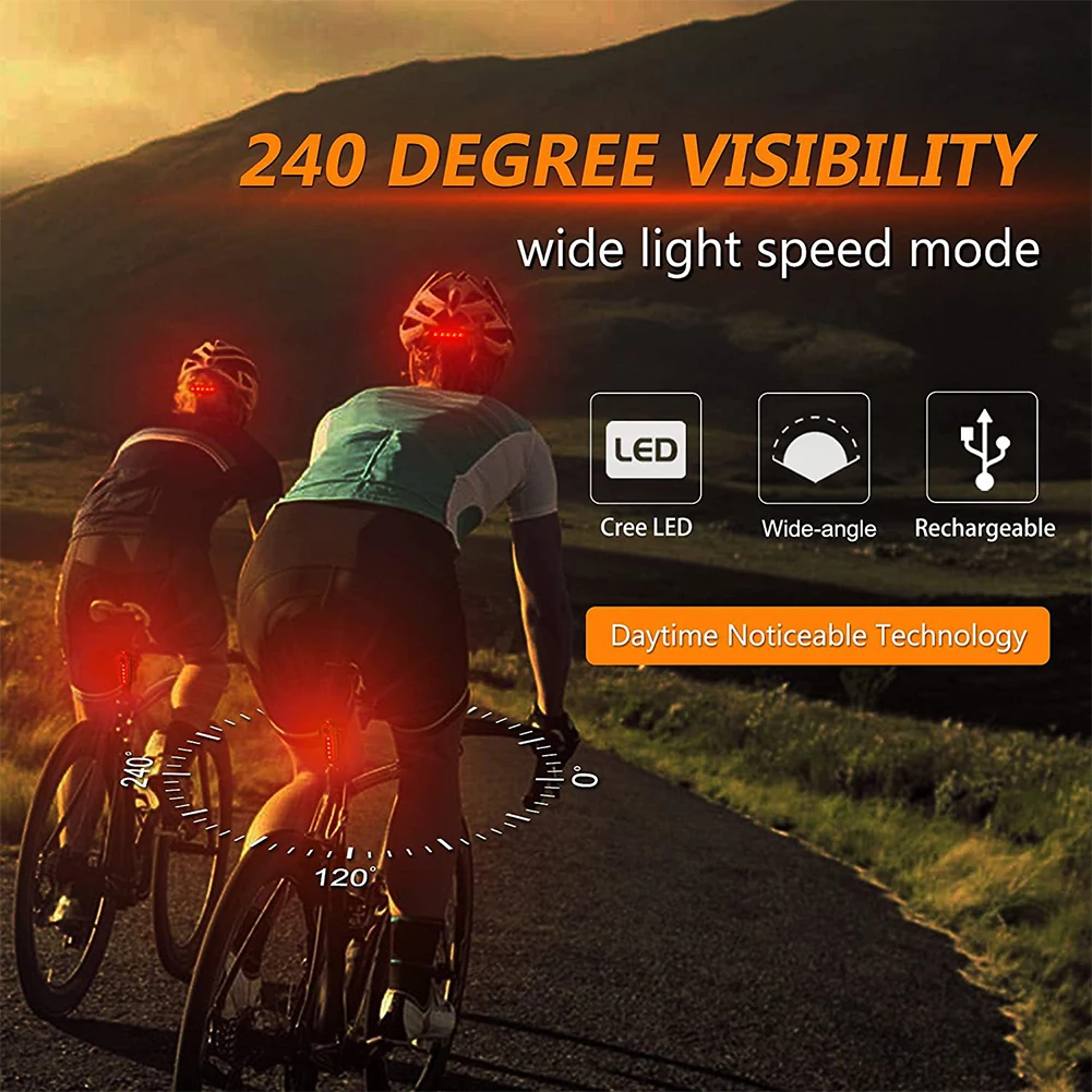 Bicycle Tail Lights 4 Lighting Modes USB Rechargeable Warning Taillight Outdoor Sport Mtb Road Mountain Bike Cycling Accessories