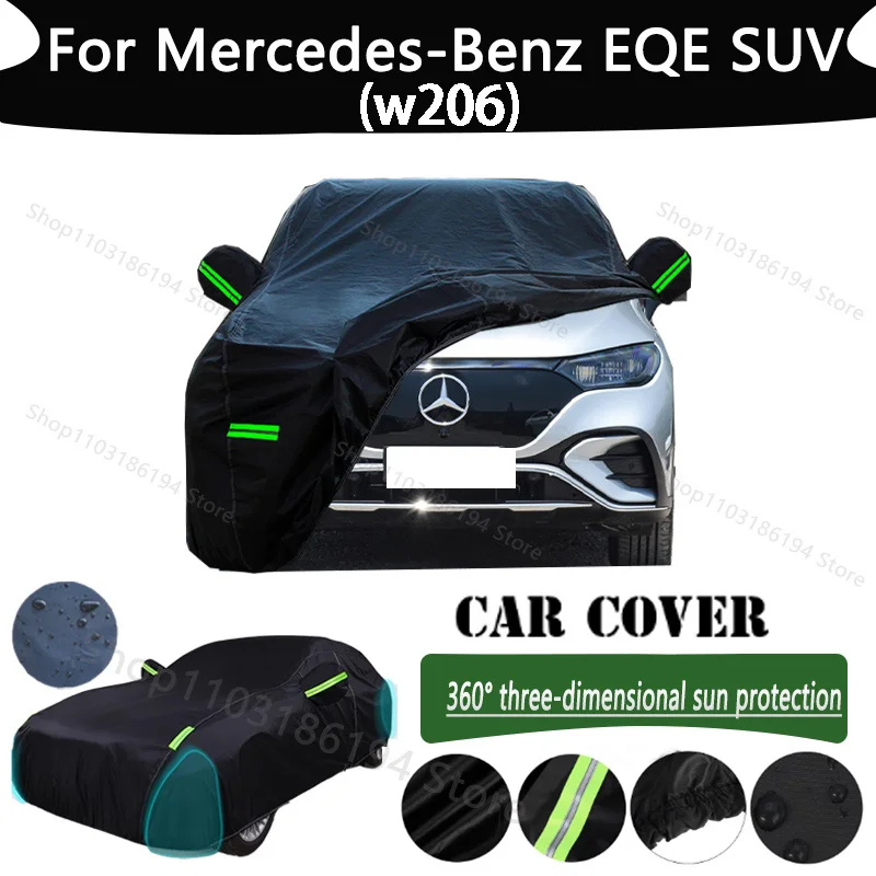 

For Mercedes-Benz EQE SUV Outdoor Protection Full Car Cover Rainwater Sunshine Snow Covers Dustproof Scratches Car Cover