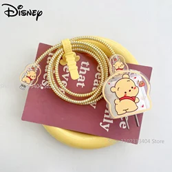 Disney Toy Story Lotso Winnie the Pooh Charger Data Cable Line Protective Cover for IPhone 14 pro 18/20W USB-C Cute Winding Rope