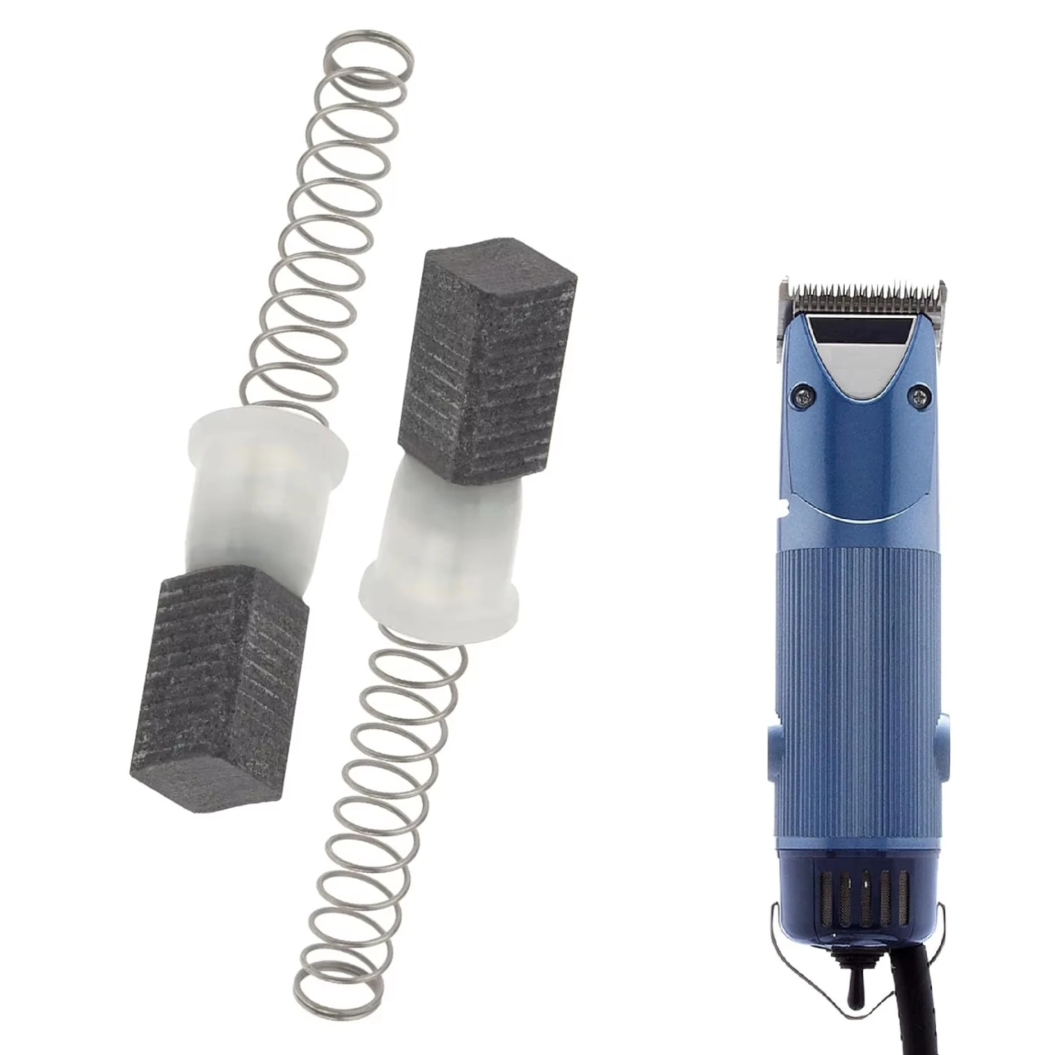 Clipper Cepillo de carbón y conjunto de resorte de cepillo para Oster A5 Classic 76 97 Piezas y accesorios de reparación Piezas de cortadora de cabello Oster