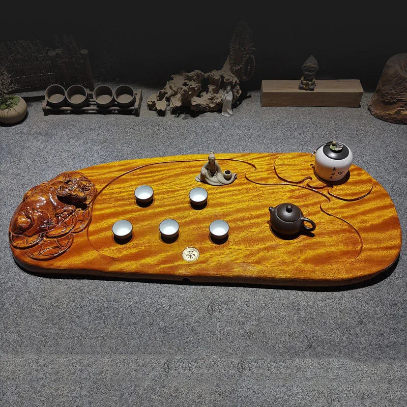 

Luxury Wooden Tea Tray Serving Decorative Rectangle Plate Ceremony Hospitality Tea Tray Valet Office Bandejas Home Products