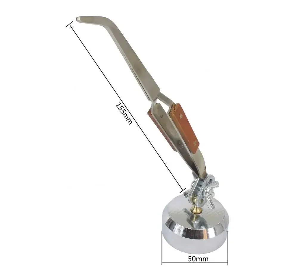 عبر قفل قفل الملقط الذاتي إغلاق المجوهرات لحام الحرفية أداة إصلاح معزول الملقط مستقيم الكوع تلميح