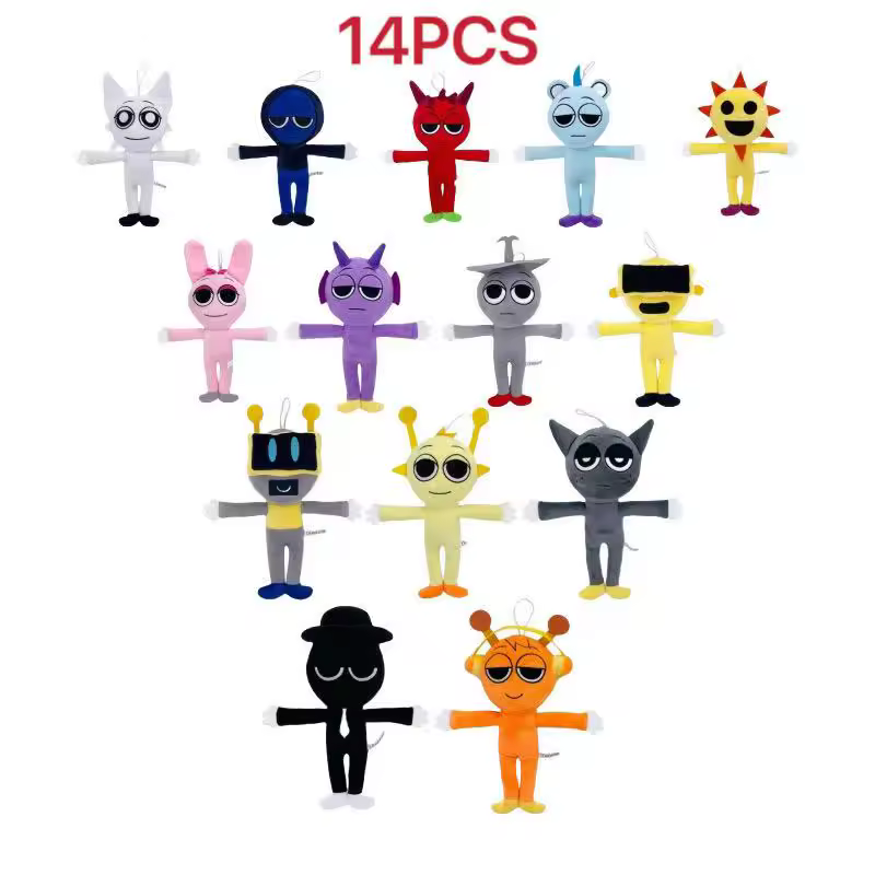 New Sprunki Plush Game Deamond Dr. Harrison Qurst Wenda Gray Soft Doll Peripherals Cute Birthday Gift Toys Game Kids - Image 9