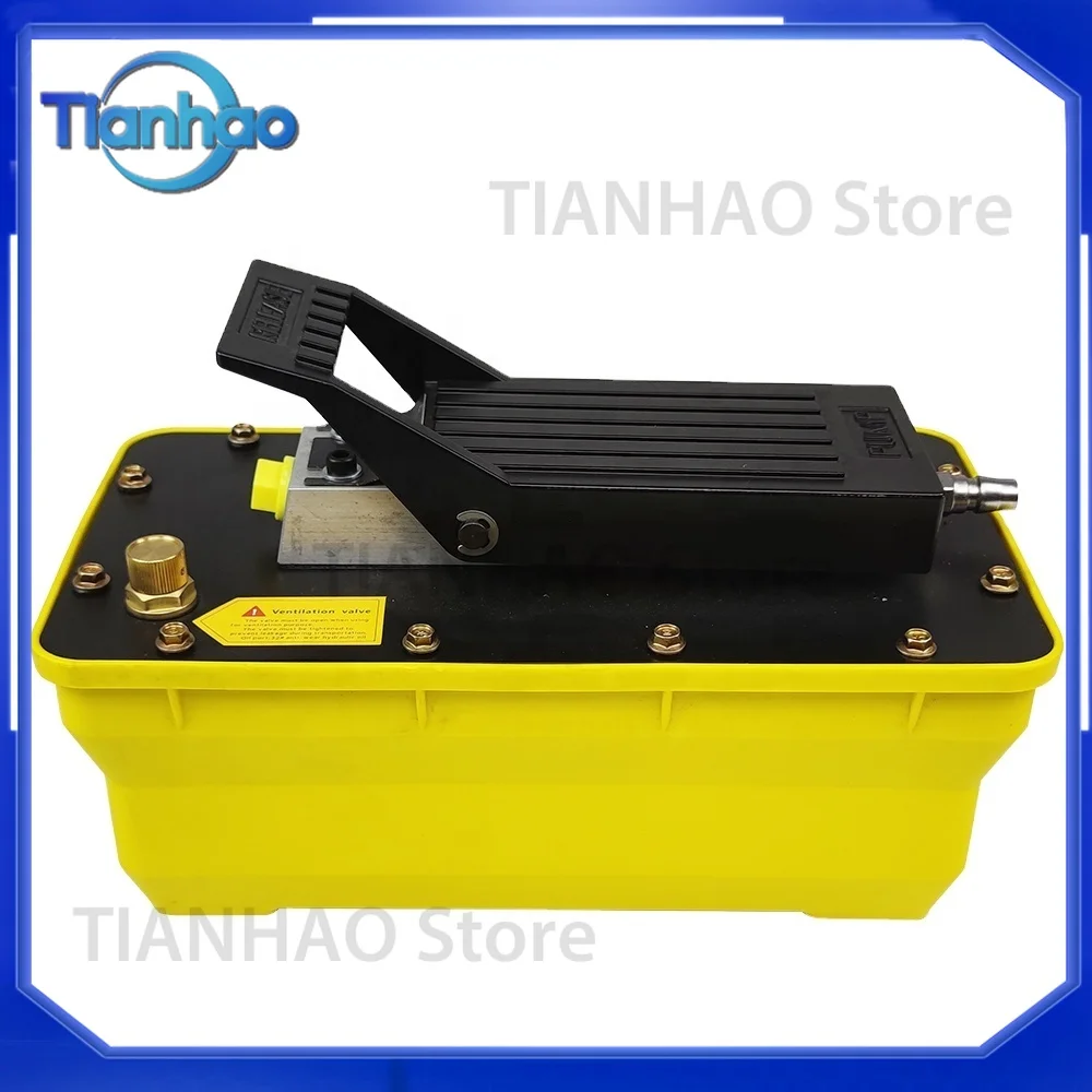 BQ-DA2 Pneumatic Hydraulic Foot Pedal Air Pump with 70 MPa Hydraulic Pressure for Single Acting Cylinder