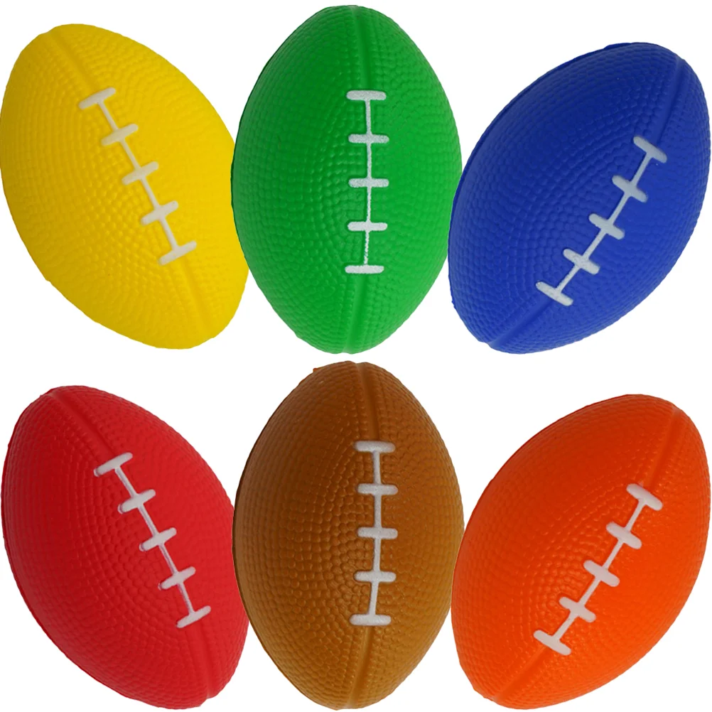 

6 Pcs Vent Football Toy Stress Party Relaxing Playthings Cartoon Squeeze Toys Mini