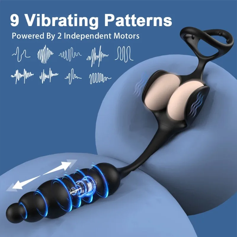 جديد الشرج هزاز جهاز تدليك للبروستاتا مع خاتم الديك بوتيسد محفز مع 9 سرعات تهتز طرق الكبار الجنس لعب للرجال مثلي الجنس #1