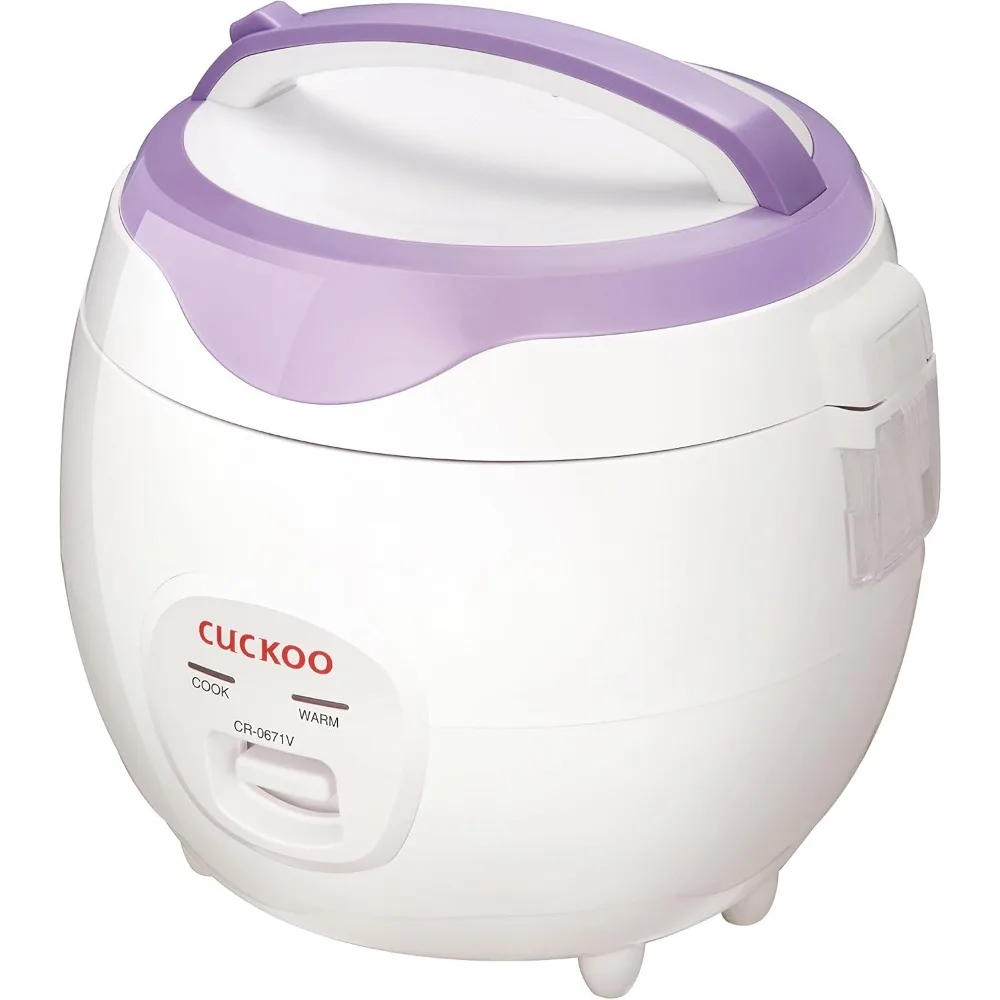 

Electric Heating Rice Cooker CR-0671V (Violet/White)，Non-Stick Coating Inner Pot，6 Cups Uncooked(3 Liters / 3.2 Quarts)