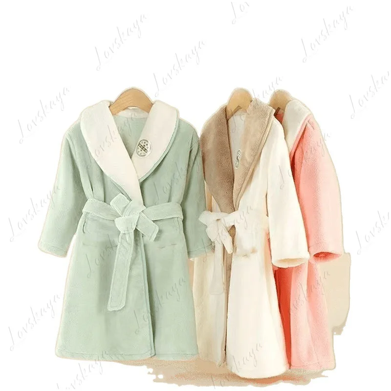 Children's Bathrobes with Sleeves, Wearable Bath Towels, Wearable and Swimmering Pajamas for Middle and Adult Boys