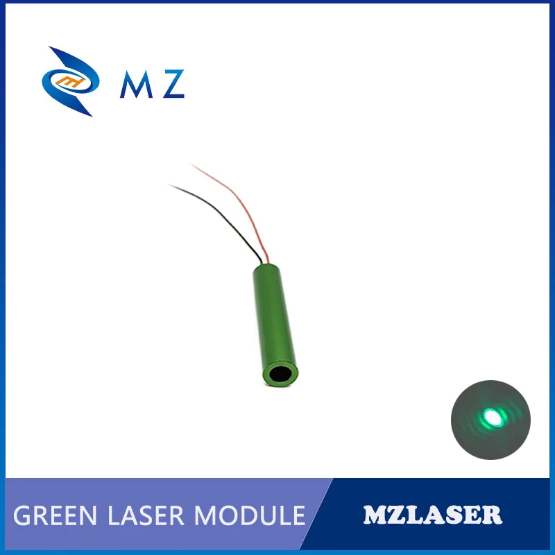 520nm Green Dot Laser Module High Quality 5mw 10mw D10mm Glass Lens Aluminum Shell Anodized Color APC Drive