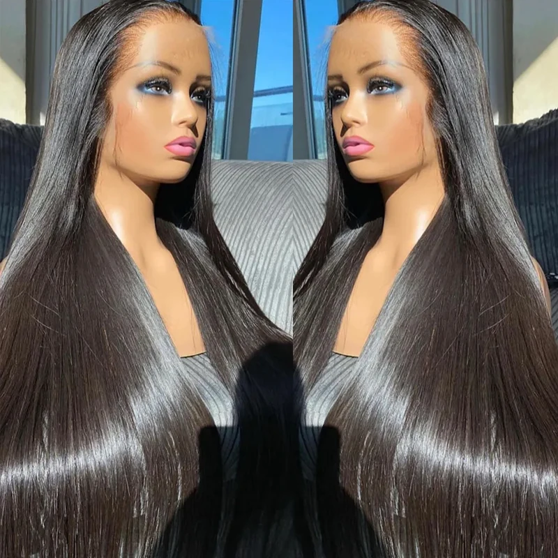 13x4 Bone Straight Lace Front Wig Hd Transparent Brazilian 28 30 32 Inch Human Hair Wigs For Black Women 360 Lace Frontal Wigs