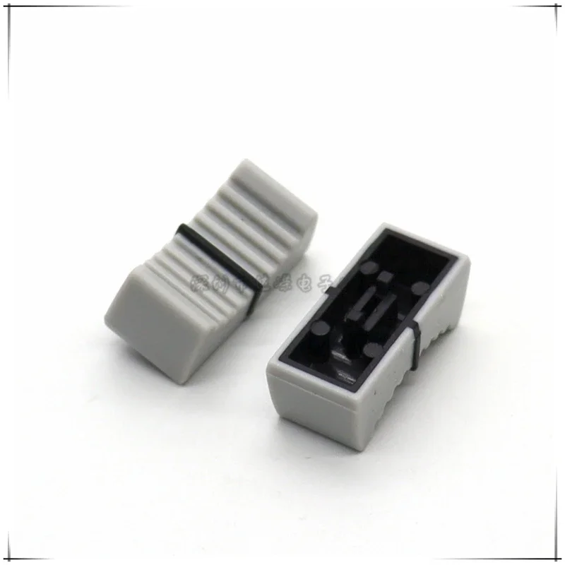 10pcs 24x10.5x9mm Linear Sliding Potentiometer Knob Cap Mixer Push Rod Plastic Cap Console Volume Cap Inner Hole 4MM Slot Hole