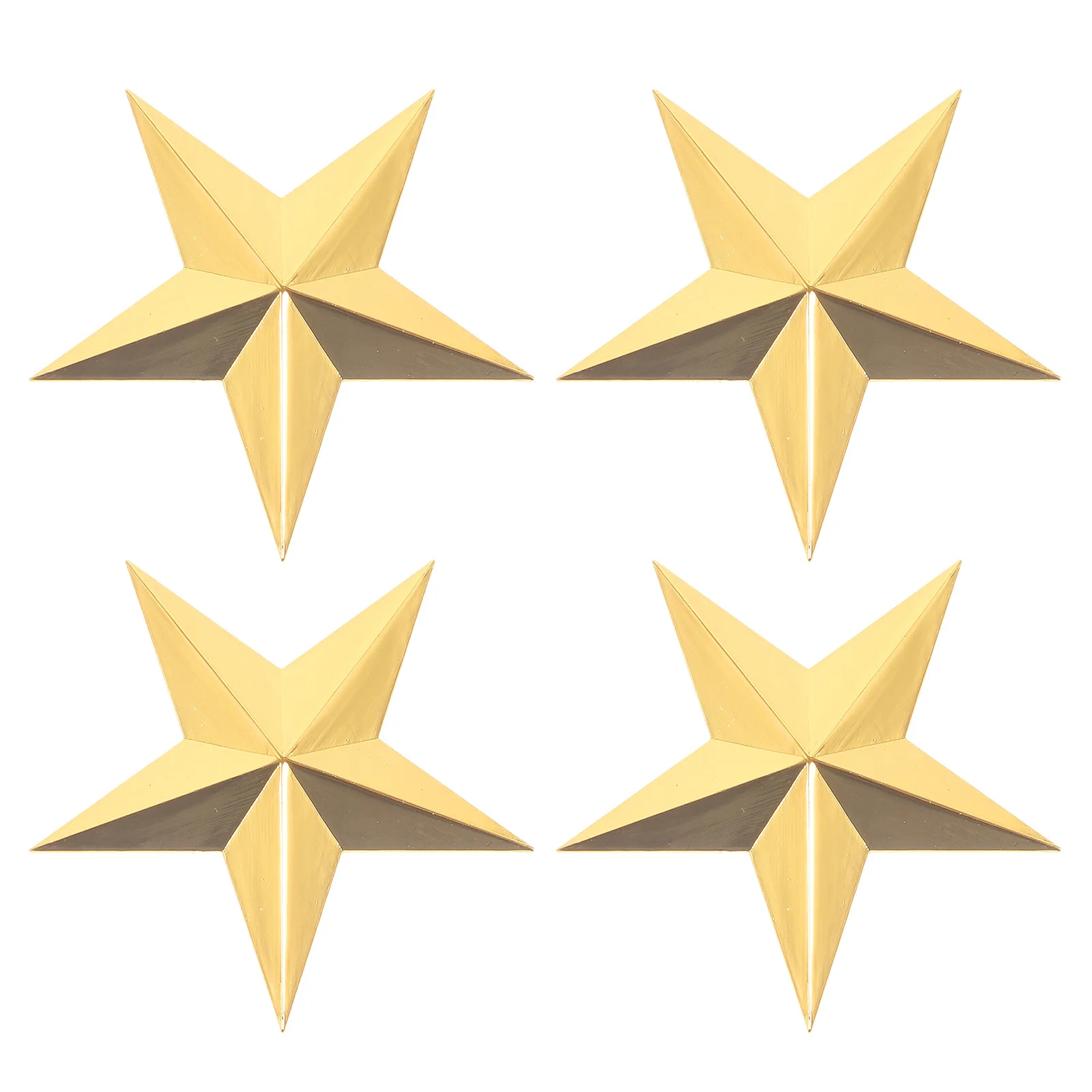 

4Pcs Miniature Metal Stars 1.57 Inch Vintage Style Rustic Star Wall Decor for DIY Craft Projects Outdoor Indoor Holiday Party
