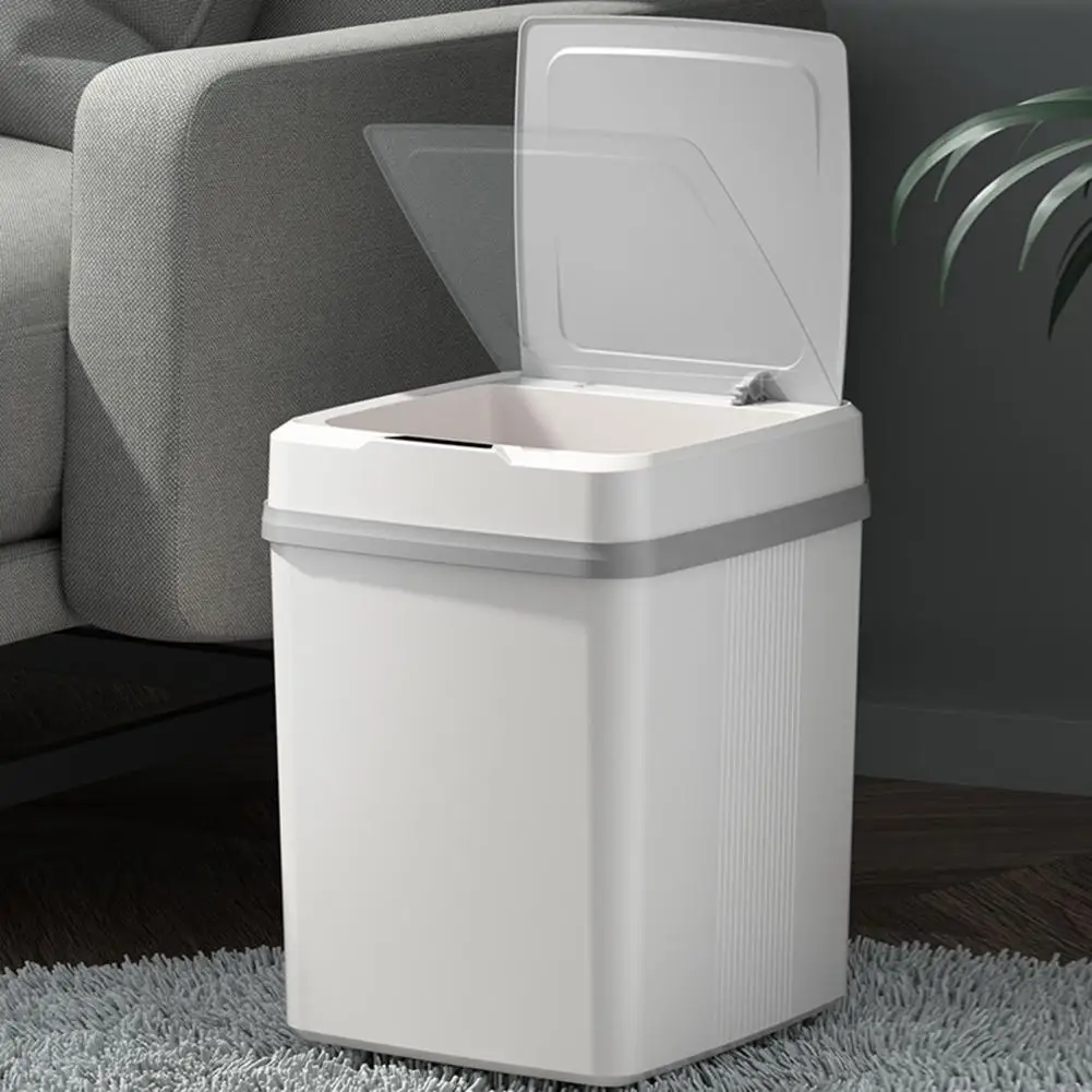 12L Automatic Trash Can 3 Modes Waterproof Kitchen Trash Bin Smart Garbage Bucket Waste Bins Dustbin Bathroom Smart Trash Can