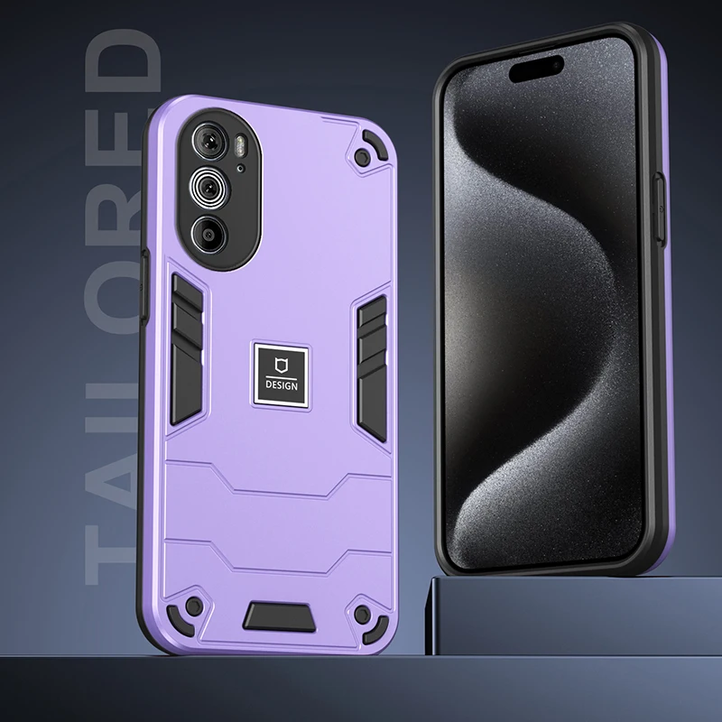 Luxury Shockproof Matte Armor Case For Motorola Moto Edge 30 Fusion Edge 40 Pro X30 Car Magnetic Hard Phone Protective Cover