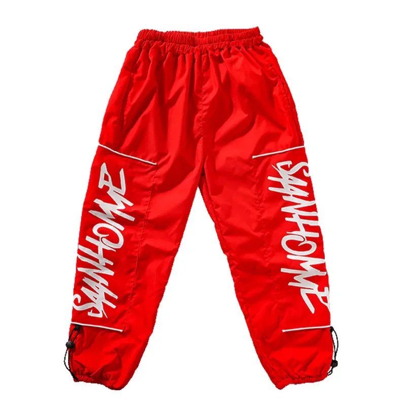 เด็กชาย Hip Hop Streetwear ชุด K-pop Contrast เสื้อกันหนาวกางเกงเด็ก Street Dance เสื้อผ้าสาวแจ๊สเครื่องแต่งกาย