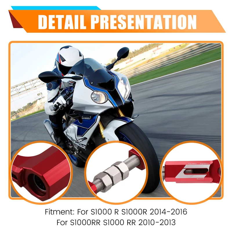 

CNC Motorcycle Seat Lowering Links Kit Suspension Linkage Drop Kit For BMW S1000R 14-16 S1000RR 10-13
