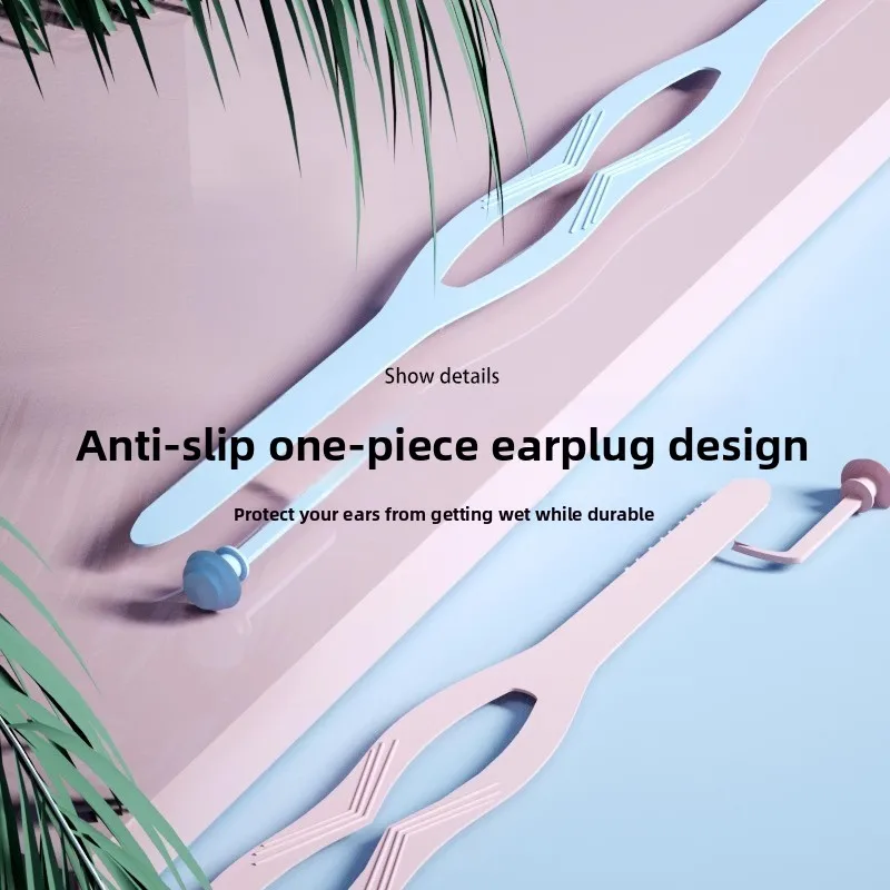 Set di occhialini da nuoto professionali, montatura grande antiappannamento, lente HD impermeabile, include cuffia da nuoto per uomini, donne e bambini