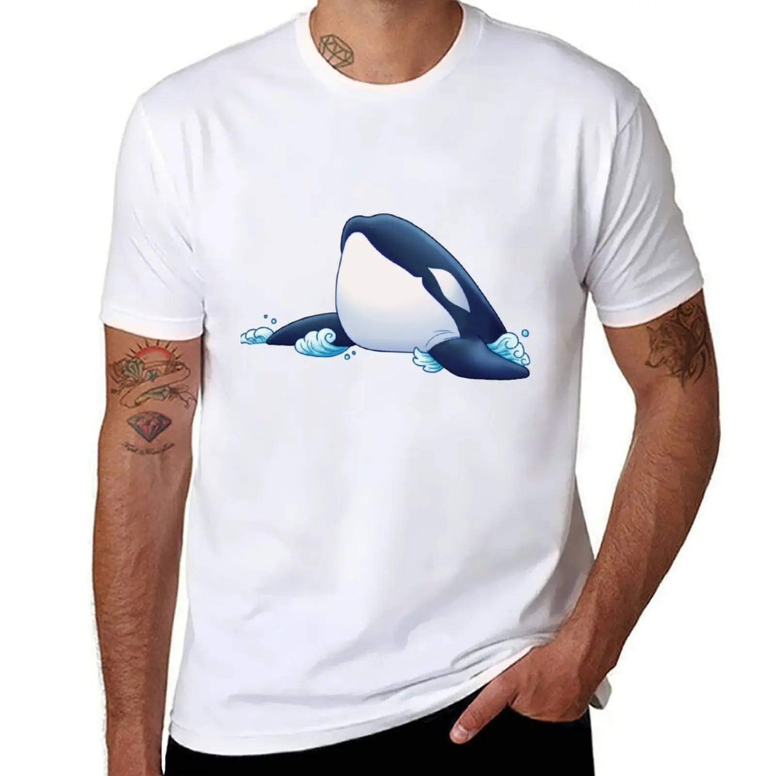 

Keeter the Orca T-Shirt man t shirt cotton printed t shirts for man T-Shirt