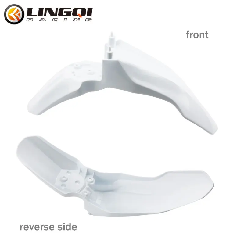 LINGQI Motorcycle CRF110 Front Fender PP Plastic Mudguard For CRF 110 110cc Motocross Dirt Pit Bike Parts