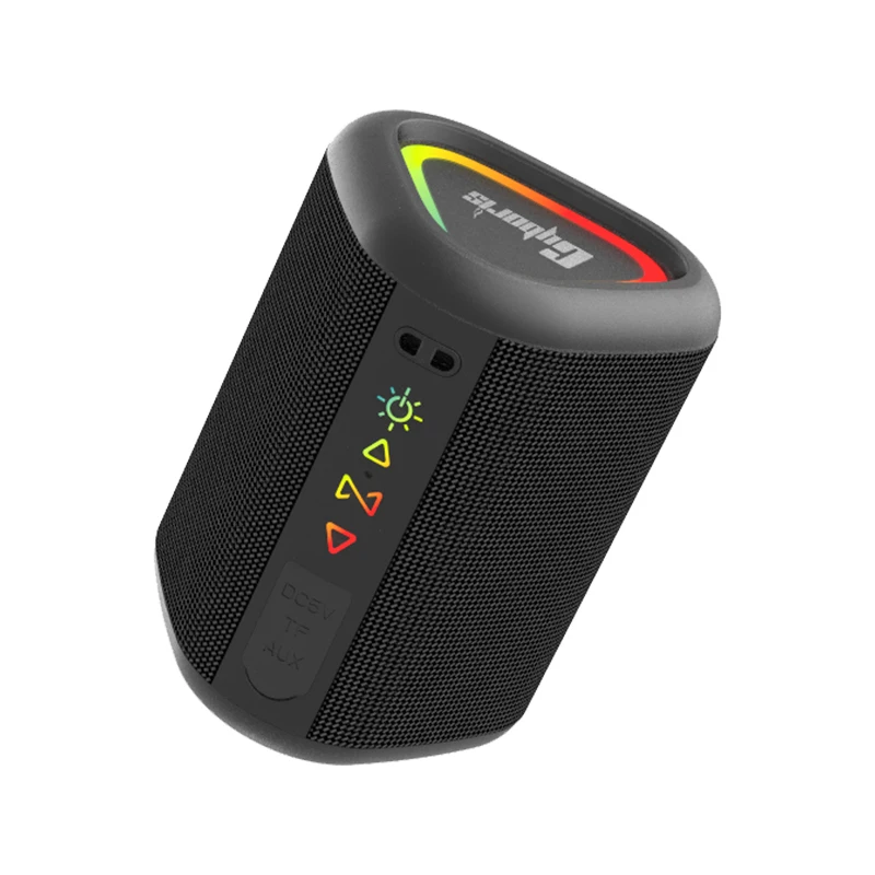 

S1 Small Wireless Speaker, IPX6 Waterproof Portable, BT5.3 With Stereo TWS Pairing, LED Light, Supports Call Radio TF Card AUX