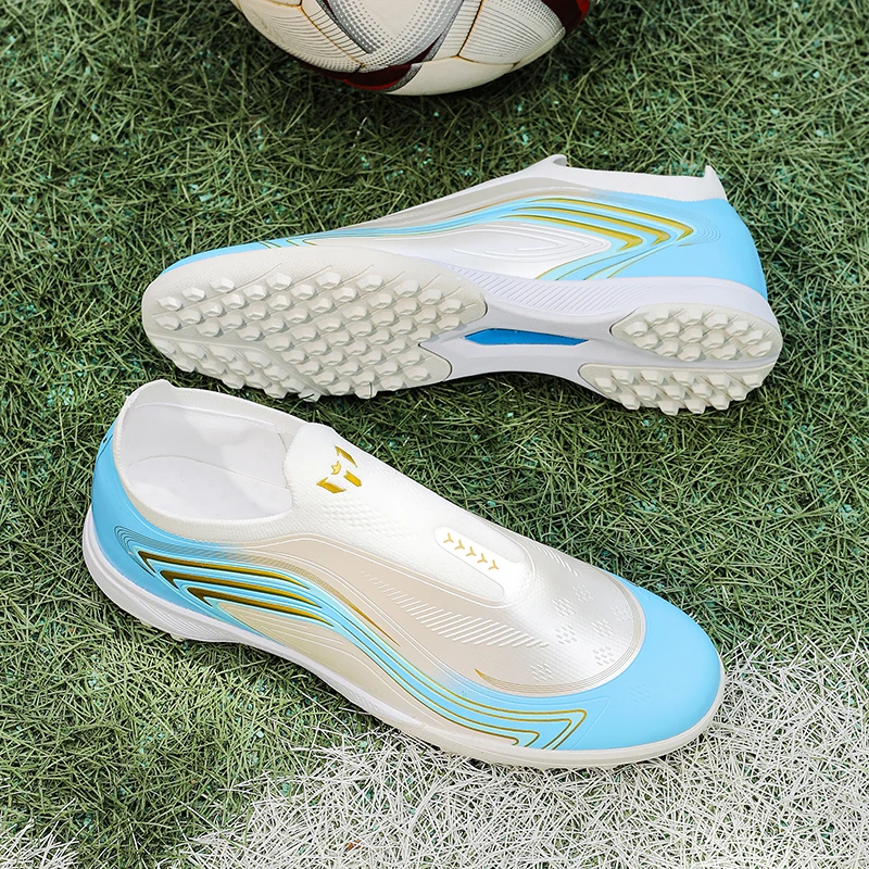 High Quality F50 Mens Soccer Shoes Classic Non-Slip Turf Soccer Cleats for Boys TF/FG Training Football Boots Chuteira Campo