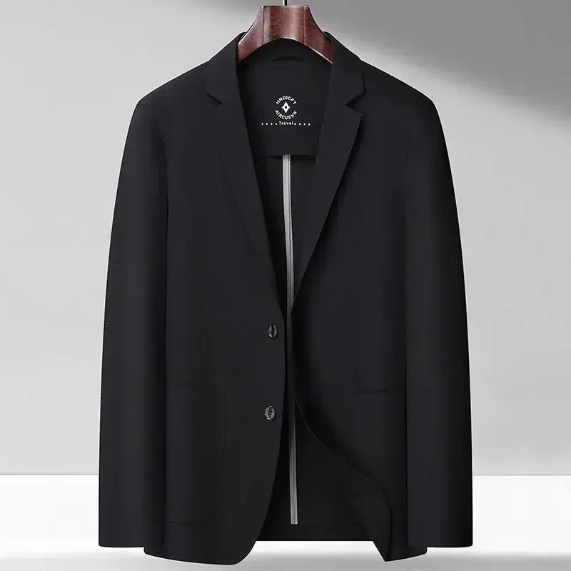 

Coat Party Male Blazer Dress Jackets Business Black Men's Suit Menswear Elegant Fashion 2024 Korean Style Summer Classic Casual