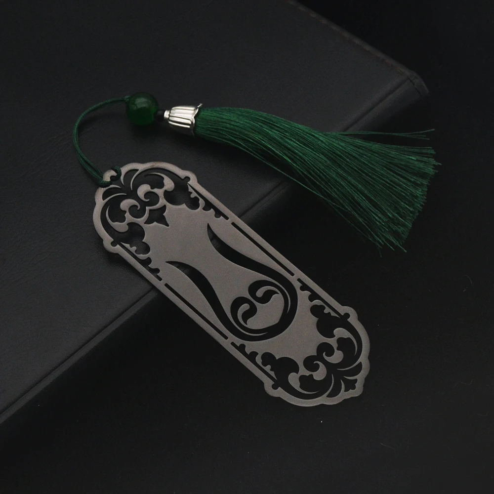 Bookmark Stainless Steel Islamic Style Reading Companion Student Gift Graduation Season Gift Customized Product Tassel Bookmark