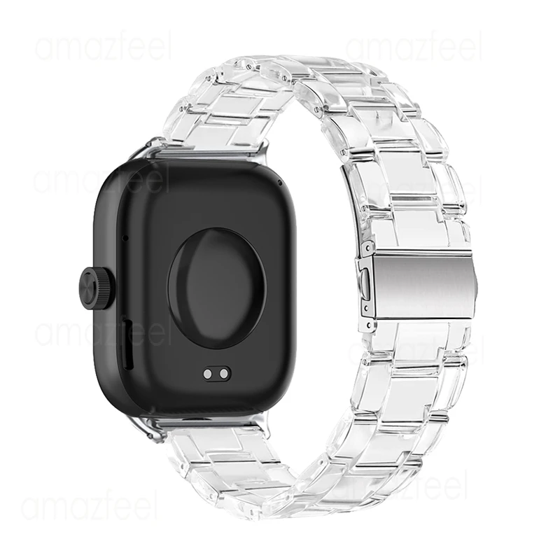 Clear Resin Bracelet For Redmi Watch 5 Watchband Correas reloj For redmi watch 4 Strap For Xiaomi Mi Band 9Pro Replace Wristband