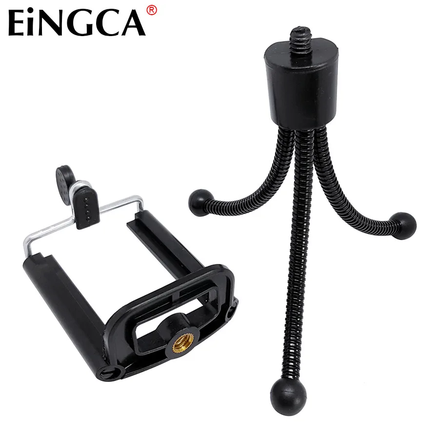 Universal Digital Camera Mini Tripod 1/4 Screw Mobile Phone Mount Holder Flexible Stand Bracket (Maximum 60mm)