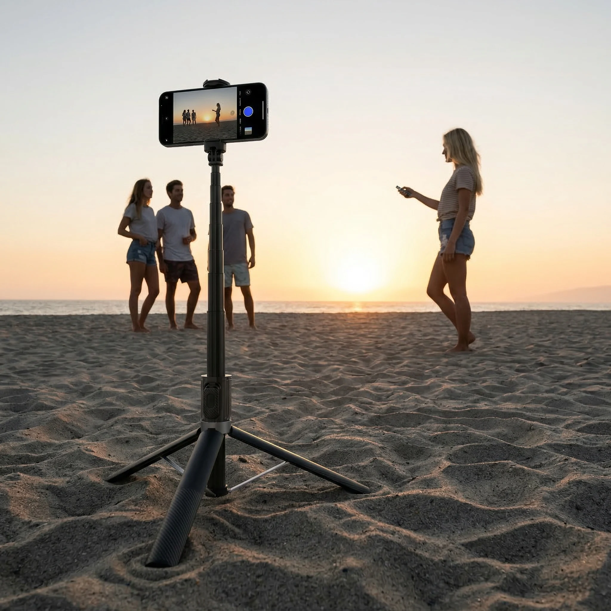 

63" All-in-One Phone Tripod & Selfie Stick with Wireless Remote - Ultra Lightweight Extendable Stand for Selfies and Vlogging