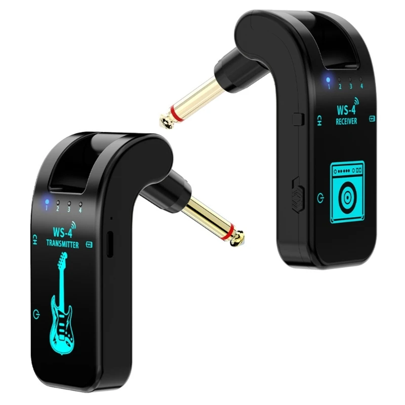 

Wireless Guitar System Wireless Guitar Transmitters Receiver Rechargeable Sound Wireless Transmitters Receiver 20Hz-20kHz 24BD