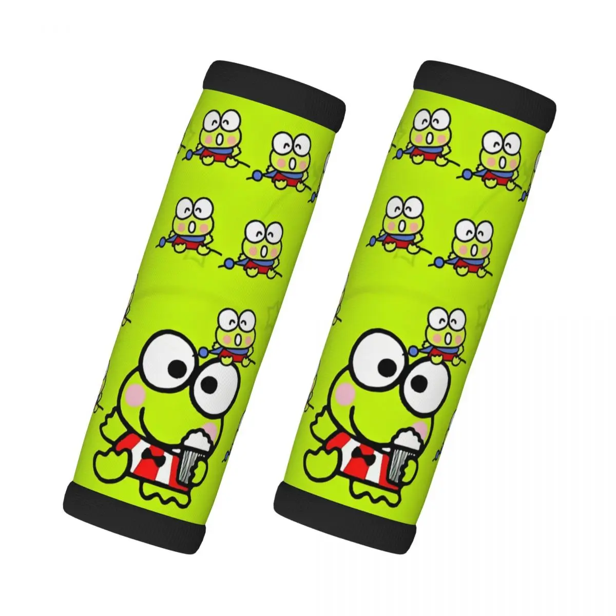 

Custom Cute Kerokero Keroppi Luggage Handles Wrap Grips 2 Pcs Handle Grip For Travel Bag Luggage Suitcase Airplane Soft