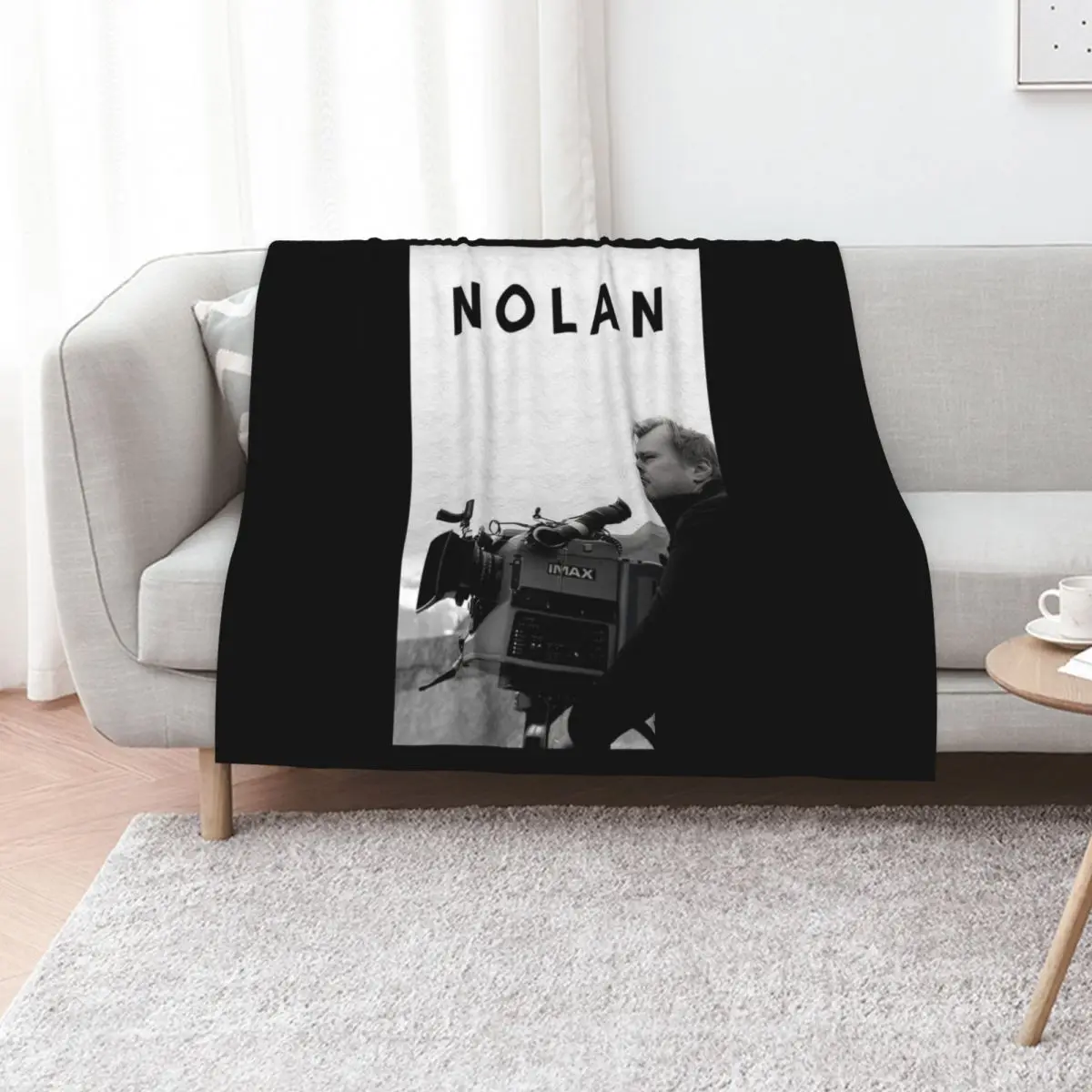 Film Director Christopher Nolan Poster Throw Blanket Moving Hairy valentine gift ideas Sofa Soft Plaid Blankets