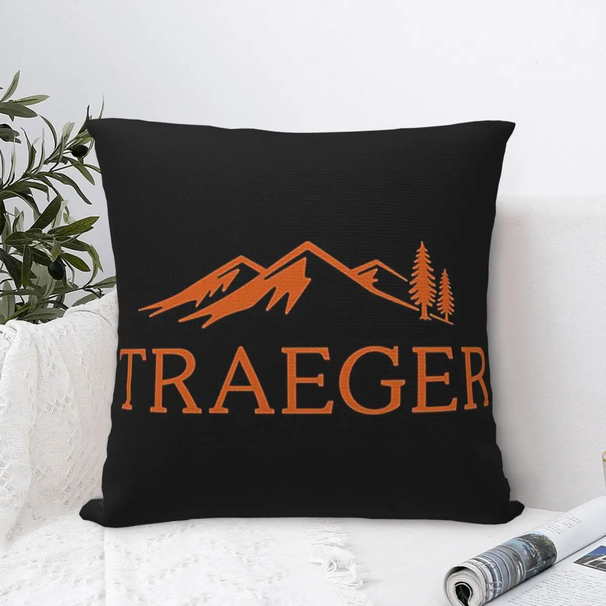 Traeger Pellet Grill Smoke BBQ Essential Pillowcase Pillows Cover Cushion Comfort Throw Pillow Decorative Cushions Used for Home