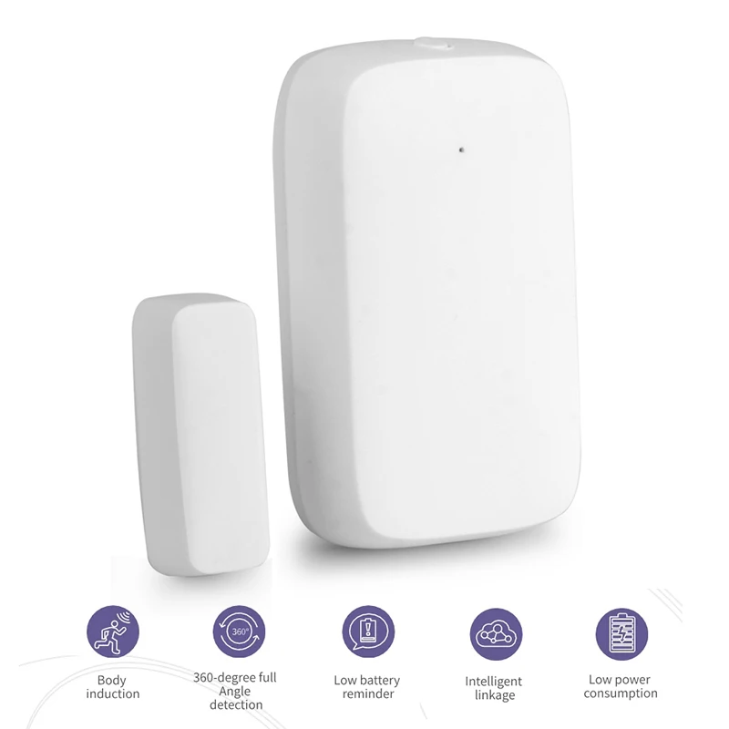 Smart Door Sensor Wireless Open Closed Detectors Remote Control Intelligent Linkage Window Sensor Via Alexa Home