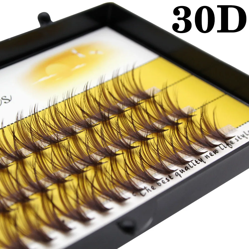 Wholesale Brown 20D 30D False Eyelashes Sexy Natural Soft Extension False Eyelashes Simple and Easy to Operate Makeup Tool