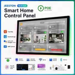 Inwall 15.6 Inch Smart Home Control Panel Android 14 POE Tablet 4G+64G LED lights Relay, RS232, RS485 Home Assistant Unit